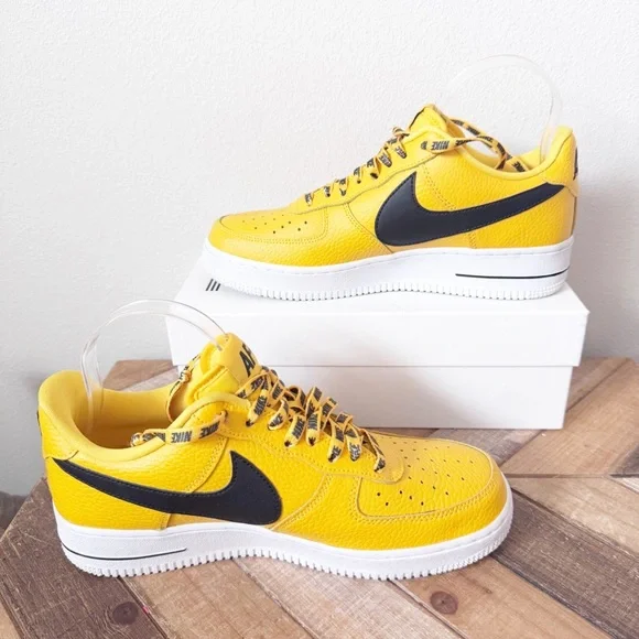 Nike AF1 Statement Game Amarillo Yellow and Black - Picture 3 of 14